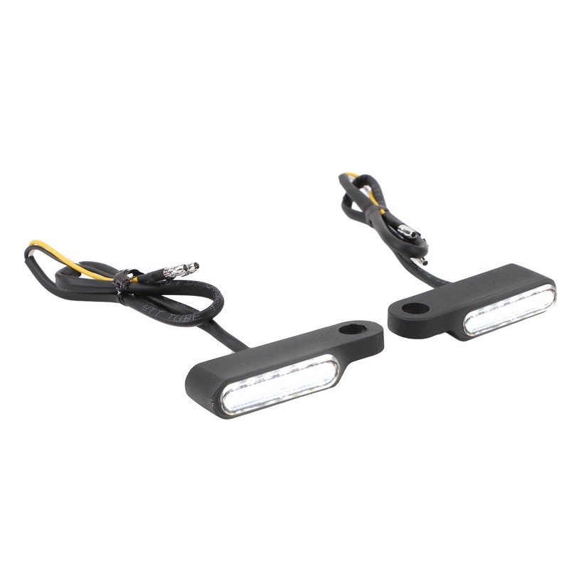 1 Pair Motorcycle LED Turn Signal Running Lights Retro Style
