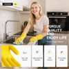 ThxToms 6 Pairs X-Large Cleaning Gloves, Reusable Natural Rubber Dish