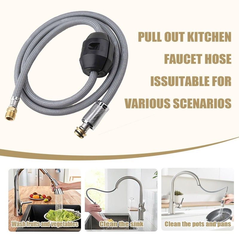 Kitchen Faucet Hose Replacement for Grohe 48293000 Flexible Shower Hose