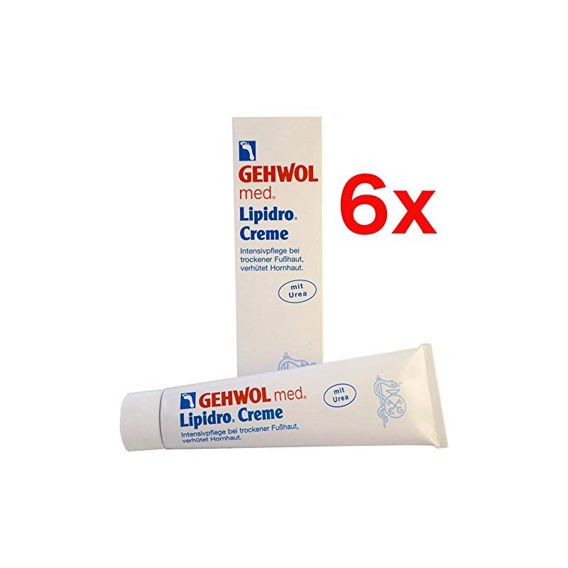 6 x Gehwol med Lipidro Cream 6 x 125 ml