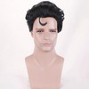 WTHCOS Black Wigs for Men Super Hero for Men Roker