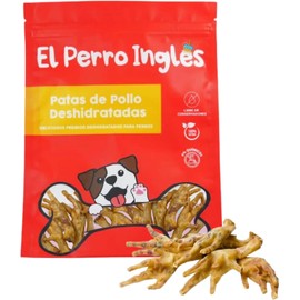 Premios 100 Naturales para Perro, Patas de Pollo Deshidratadas, Bolsa con 15 Piezas, para Razas Pequeñas y Grandes, aptas para Todas Las Edades.      