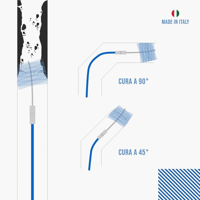 BARETTO 2 Replacement Flex Brushes for Your Pellet Stove Cleaning