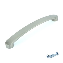 M4TEC Stainless Steel Bow Pull Handle for Bedroom Furniture, Kitchen Furniture, and Cupboards - Ideal as Door Handles, Cabinet, Wardrobe, and Draw Handles - M6 Series 160 mm