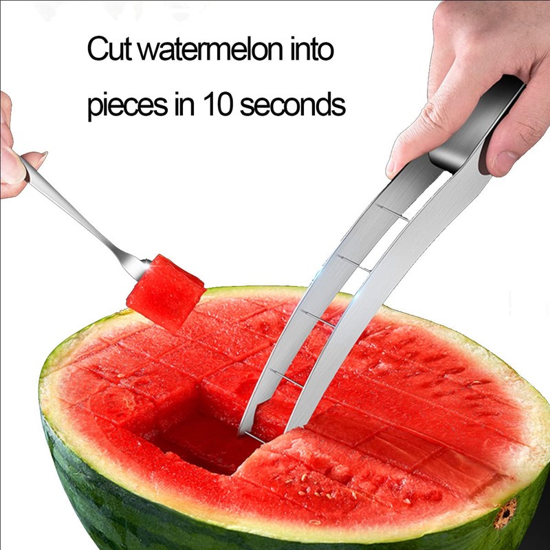 Shoxil Watermelon Cutter Slicer Cut Watermelon Into Cubes Knife Melon