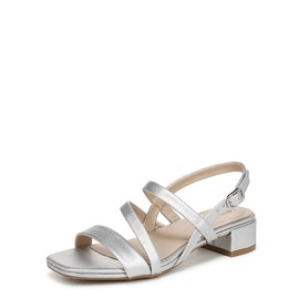 LifeStride Womens Janet Heeled Sandal Silver 7 M