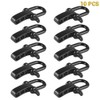 10PCS Alloy U Shaped Shackle Buckle with 4 Holes for