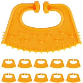 QMARK Calf Weaner, Cattle Cow Weaning Tool, Farm Livestock Bovine Nose Clip, Cow Nose Thorn Milking Stop - 10 Pack (Orange)