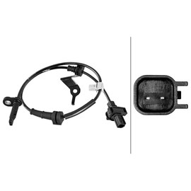 HELLA 6PU 358 218-651 Sensor Wheel Speed 2-Pin Cable 585 mm with Clamp