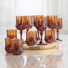 Fun Express Amber Plastic Wine Glass Kit, 48 Pieces