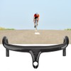 Carbon Fiber Road Bike Integration Bend Handlebar Bicycle Accessory Glossy