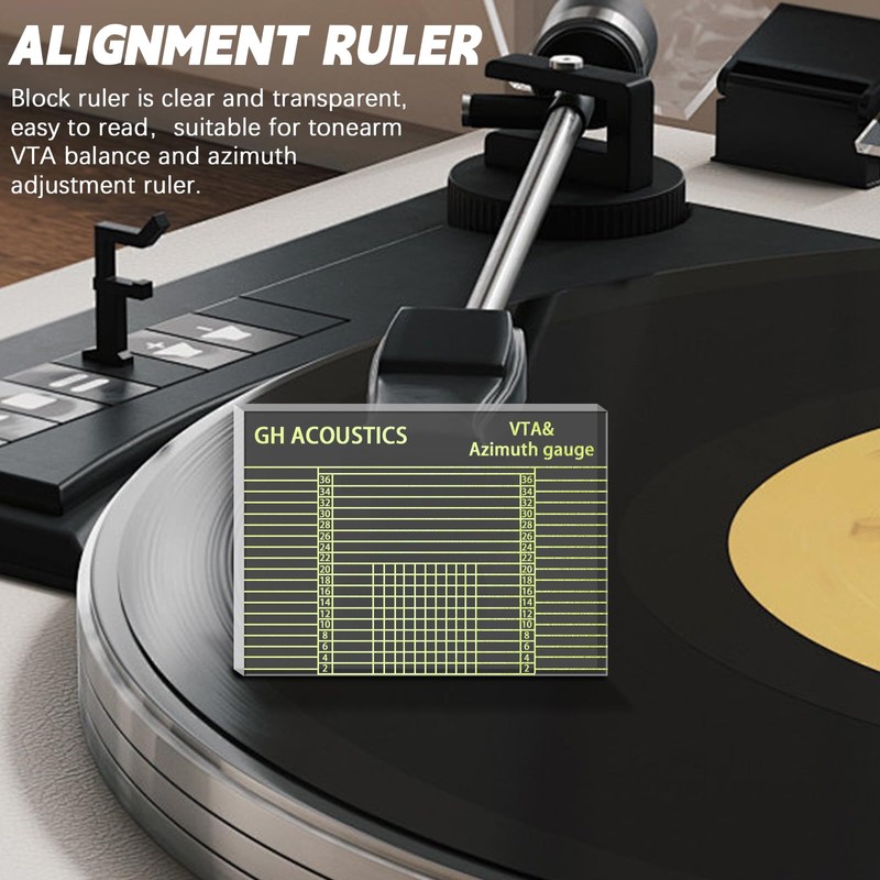 Turntable Cartridge Alignment Kit 4PCS - Digital Stylus Force Scale,
