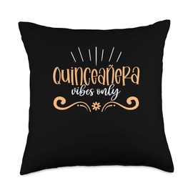 Quince Años 15 XV Birthday Quinceanera Throw Pillow