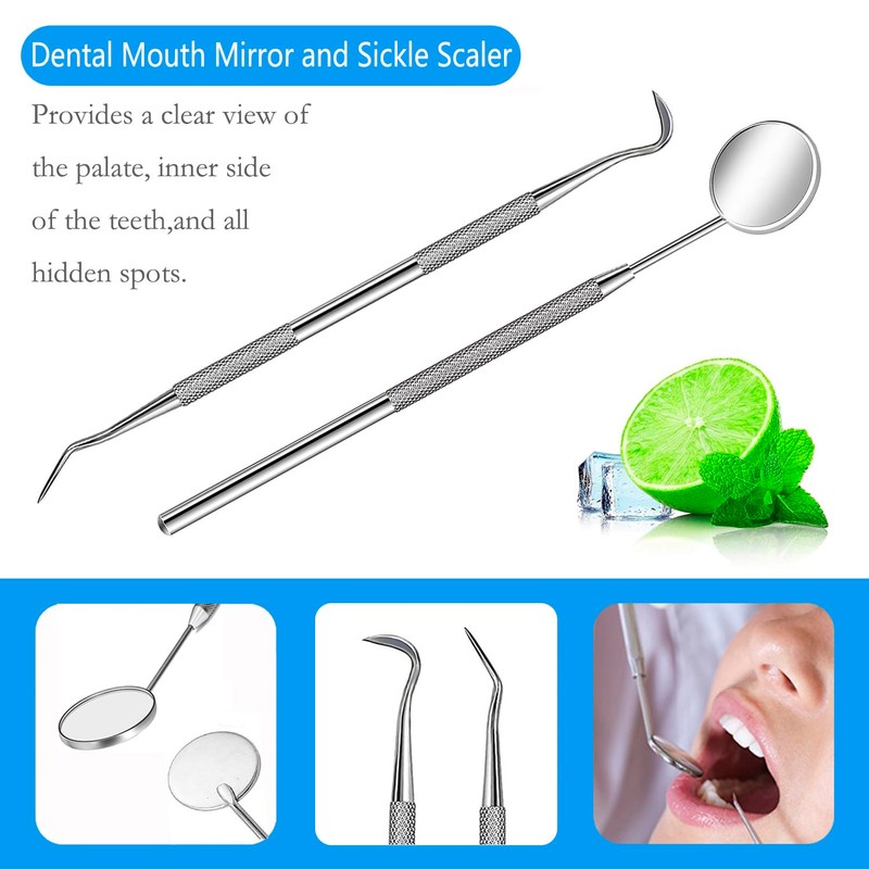 SENLMLER Dental Tools, Professional Plaque Remover Teeth Cleaning Tool Kit,