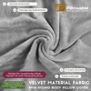 Pillowable - Soft Velvet 48"x8" Round Body Pillow Cover -
