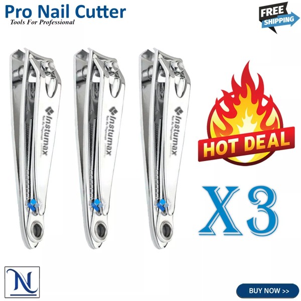 INSTUMAX X3 Finger Nail Clipper Stainless Steel Nail Cutter With