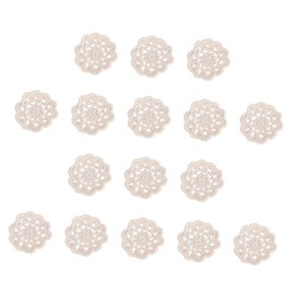 KONTONTY 20pcs Handmade Crochet Flowers Cotton Lace Appliques for DIY Flower Crafts