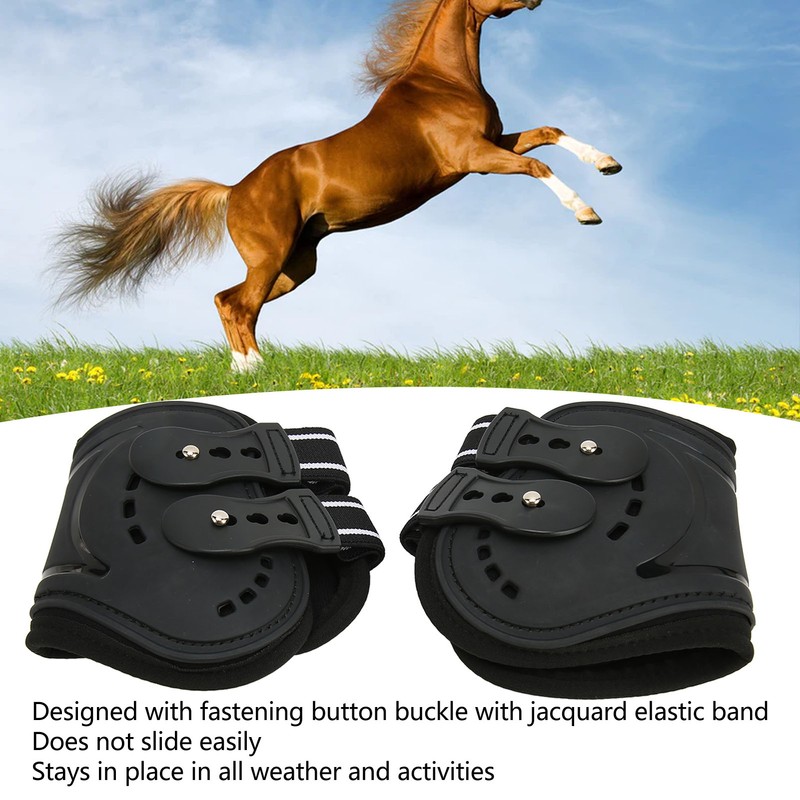 Horse Hind Leg Boots Breathable Impact Resistant Adjustable Prevent Slip
