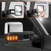 KUIPERAUTO Power Heated Towing Mirrors Compatible for Chevy Silverado Suburban