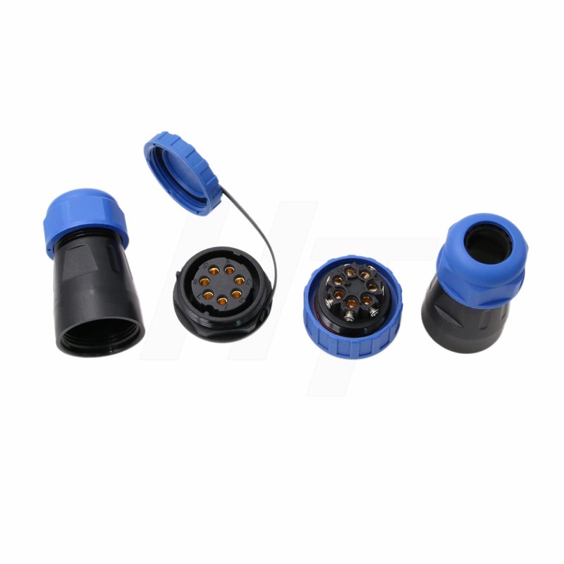 HangTon TY28 7 Pin 25A Bulkhead Dust Poof Connector Male