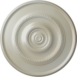 Ekena Millwork CM24REFBS Traditional Reece Ceiling Medallion, 24 3/8"OD x 1 1/8"P (Fits Canopies up to 5 7/8"), Hand-Painted Flash Blue