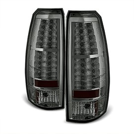AKKON - For 07-13 Chevy Avalanche Pickup GMT800 Rear Smoke LED Tail Lights Brake Lamps Taillamps Replacement