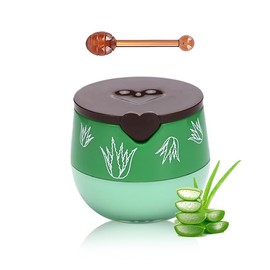 Moisturizing Hydrating Lip Sleeping Mask,Propolis Lip Mask Overnight,Bee Lip Balm Honey Pot-Aloe Vera