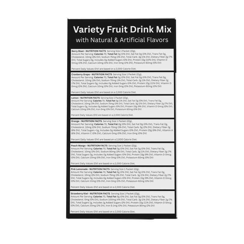 ProtiFit - High Protein Fruit Flavored Powder Drink Mix, 15g