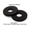 M12 Rubber Penny Washers Fenders M12, 12.6mm Inner Diameter x