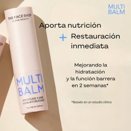 The Face Shop Multi Balm - Bálsamo en Barra Hidratante Coreano | Hidratación Instantánea y Refuerzo de la Barrera Cutánea | Skincare Portátil para Ret