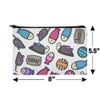 Cat Toys Mouse Fish Catnip Pattern Makeup Cosmetic Bag Organizer