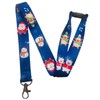 Festive Christmas 20mm Blue Santa, Rudolf & Snowman Neck Lanyard