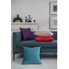 24x24 Throw Pillow Cases Purple: 2 Pack Cozy Soft Velvet
