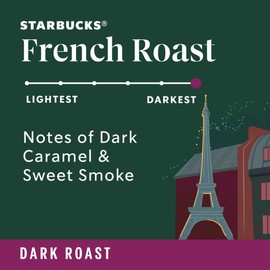 Starbucks Starbucks Whole Bean Coffee, Dark Roast Coffee, French Roast, 100% Arabica, 1 bag (18 oz)
