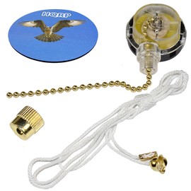HQRP Ceiling Fan Pull Chain 3-Speed Control Switch compatible with Hunter Ceiling Fan