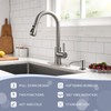 WEWE Kitchen Sink Faucet with Soap Dispenser, Lead-Free Kitchen Faucet