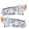 Nurniacl 2-Pack Headlights Assembly Headlamps with Corner Signal Lamp Clear