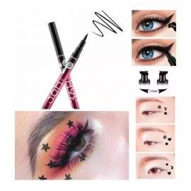 36H Delineador De Ojos 36hrs Con Sello 4 Piezas Diferentes Color Negro Efecto Mate