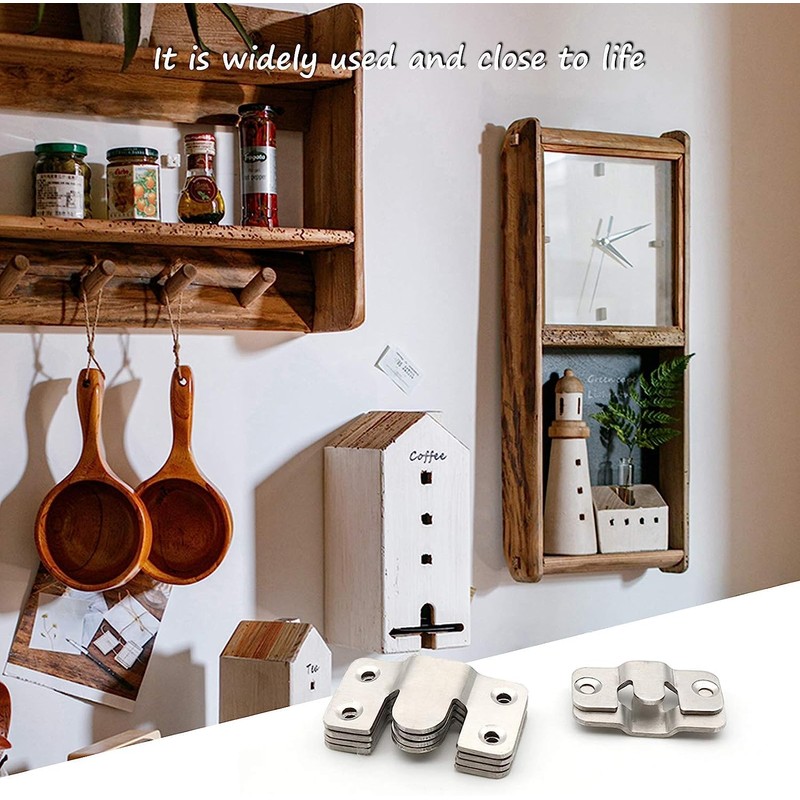 Flush Mount Bracket, Interlocking Photo Frame Hook 56 x 36mm