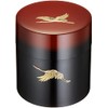Nakatani Bros 33-4818 Yamanaka Lacquer Tea Bottle Ombre Akei Crane