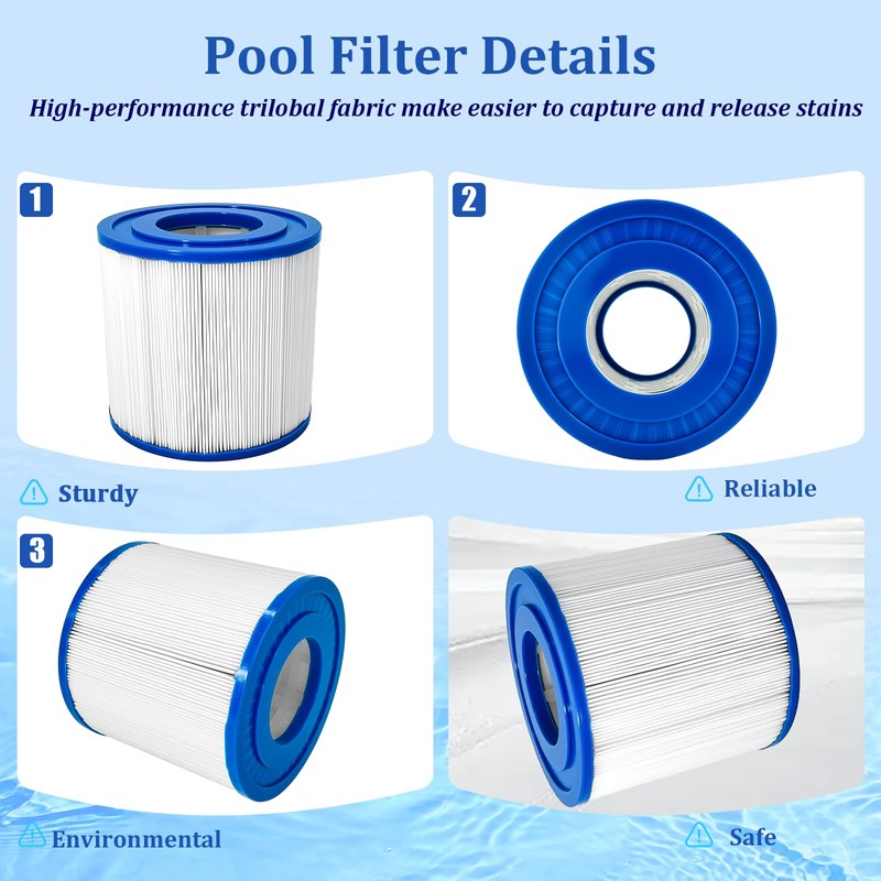 PWW10 Spa Filter Replace for Uni-cel C-4310 Filbur FC-3077 17-175-1746