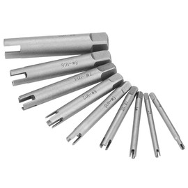 LiebeWH Broken Tap Extractor Set High Speed Steel Screw Removal Tool for Removing Stripped and Damaged Taps(9 Pcs)