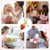 Mezrkuwr Cute Strawberry Keychain Bag Charm Kawaii Heart Flower Daisy
