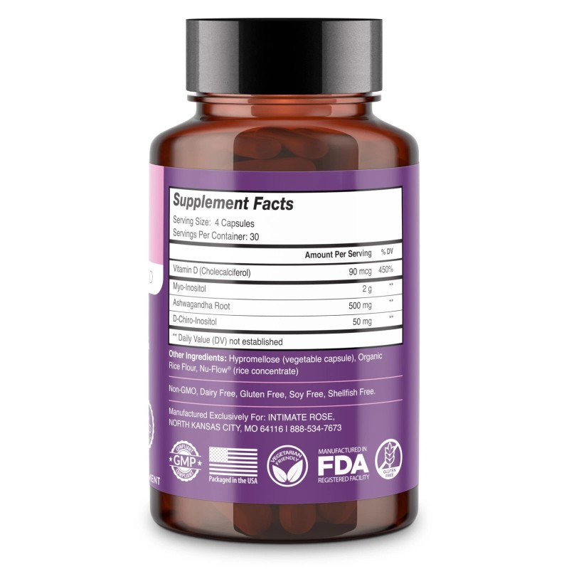 Myo-Inositol Supplement for PCOS with Ashwagandha and Vitamin D -