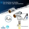 tecuro Device Valve with Triangular Hood Handle for Washing and