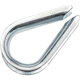 Campbell T7670619 3/16" Galvanized Wire Rope Thimbles