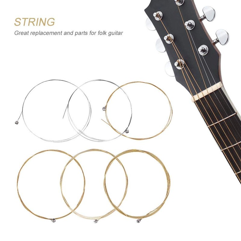 6 Pcs Replacement Strings Accessories for Classical Western Guitar