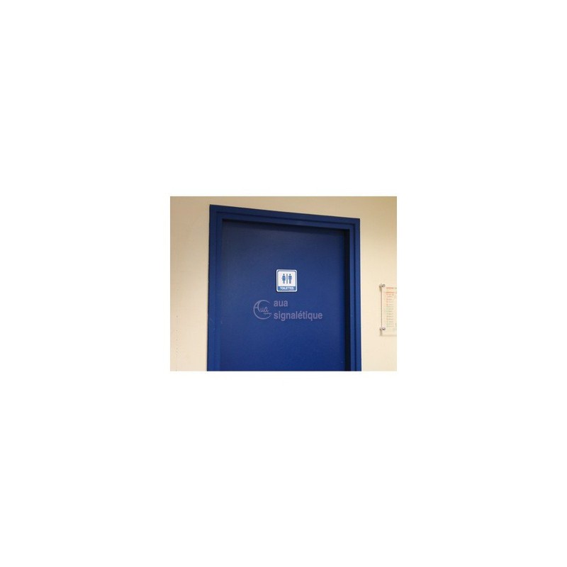 AUA SIGNALETIQUE - Plaque de porte Local Poubelle PvcSign avec