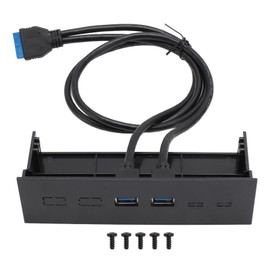 TXD167 5.25 Inch Front Panel USB Hub Dual Port 5Gbps USB3.0 Optical Drive Front Panel Computer Case Expansion Board