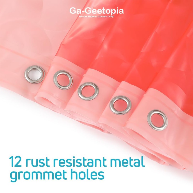 Ga-Geetopia EVA 3D Coral Pearl Water Cube Plastic Shower Curtain